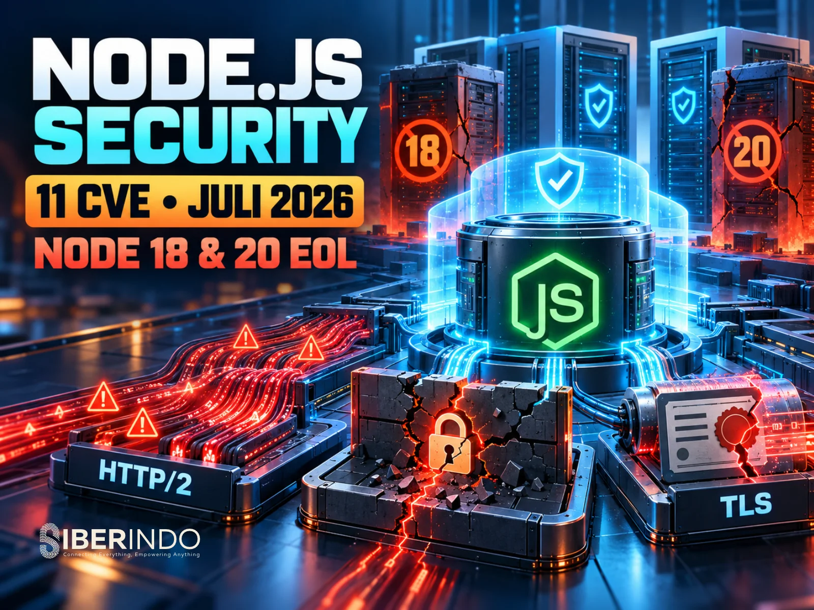 Rilis Keamanan Node.js Juli 2026: 11 CVE di HTTP/2, Permission Model, dan TLS, Serta Risiko Nyata Menjalankan Node 18 dan 20 yang Sudah EOL
