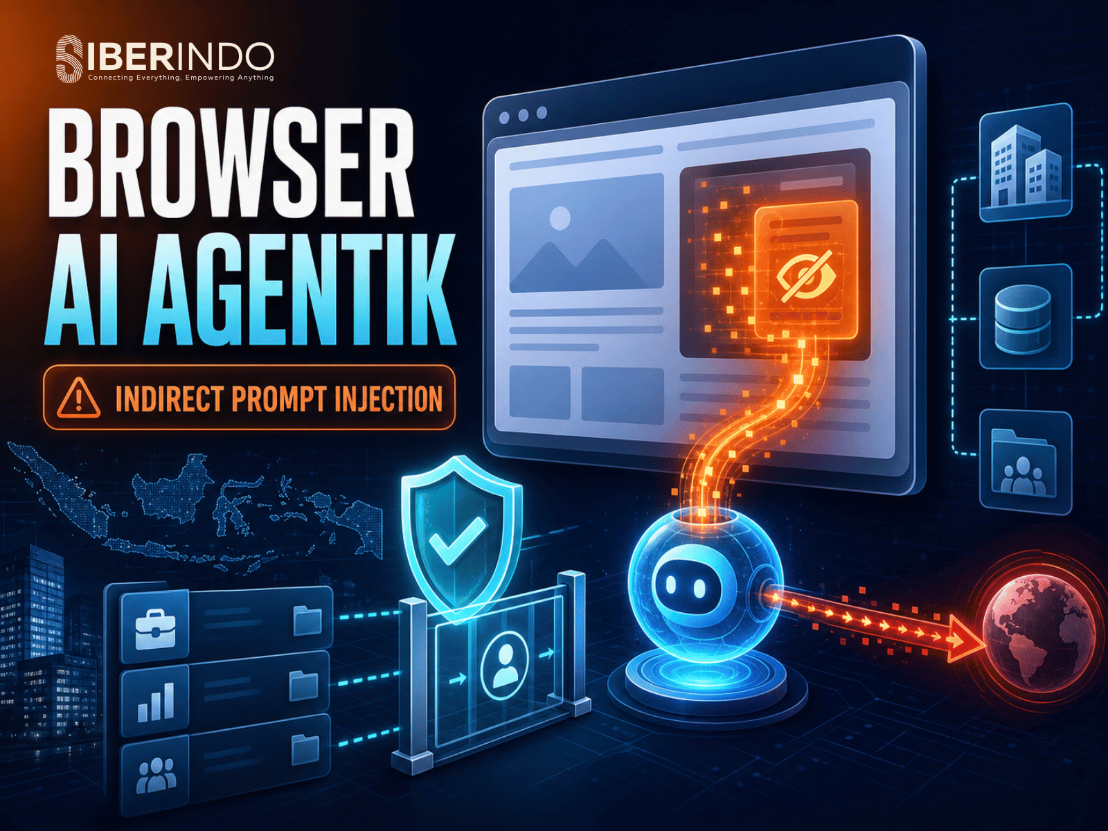 Browser AI Agentik Masuk Kantor: Anatomi Indirect Prompt Injection dan Kontrol Keamanan untuk Perusahaan Indonesia